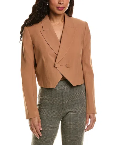 The Sei Crop Blazer In Brown