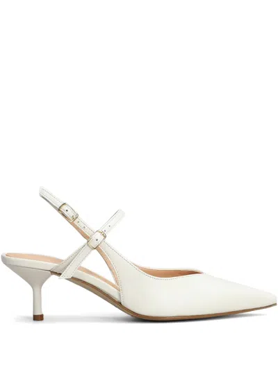 The Seller 60mm Slingback Pumps In White