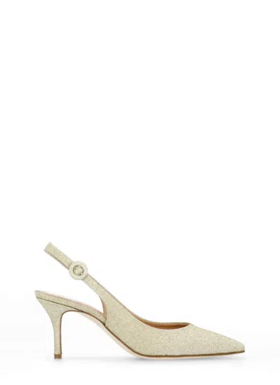 The Seller Gold Leather Slingback