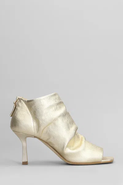 The Seller High Heels Ankle Boots In Platinum Leather