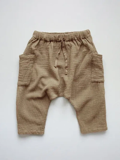 The Simple Folk Kids'  The Muslin Trouser In Camel