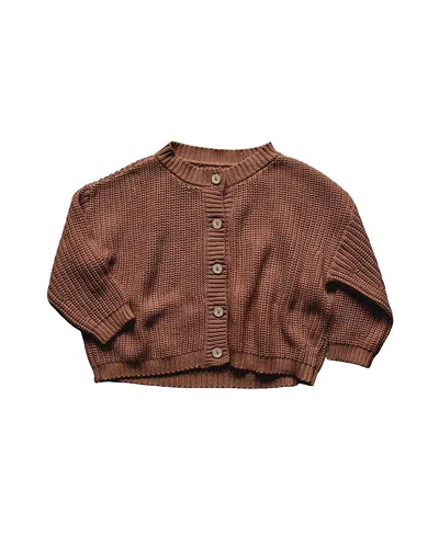 The Simple Folk Unisex Chunky Cardigan - Baby In Mocha