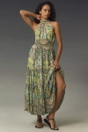 The Somerset Collection By Anthropologie The Somerset Maxi Dress: Halter Edition In Multicolor