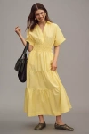The Somerset Collection By Anthropologie The Somerset Maxi Dress: Shirt Dress Edition In Yellow