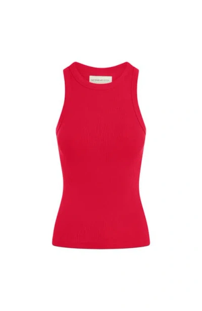 The Standard Stitch The Rib Tank In Red