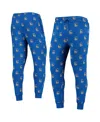 The Wild Collective Men's  Royal Golden State Warriors Allover Logo Jogger Pants In Royal