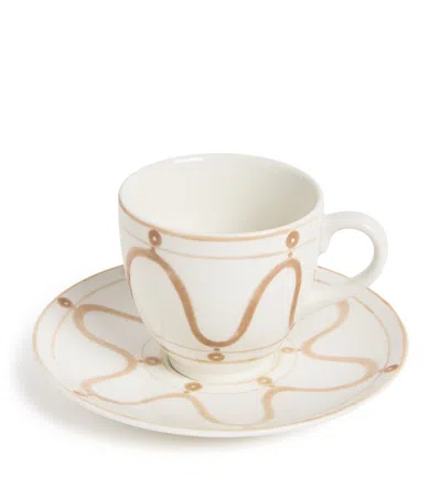 Themis Z Porcelain Serenity Cup And Saucer In White