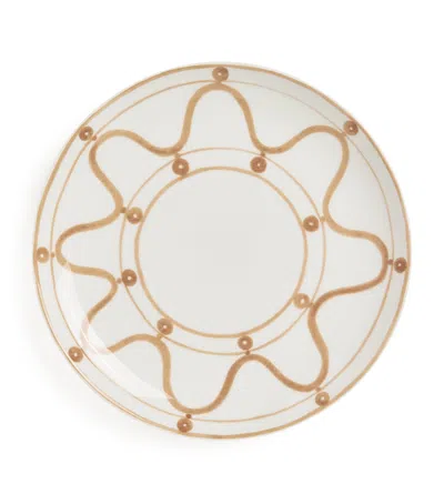 Themis Z Porcelain Serenity Dessert Plate In Gold