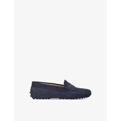 Tod's Kids' Driving Shoes In Blue