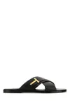Tom Ford Preston Embellished Full-grain Leather Sandals