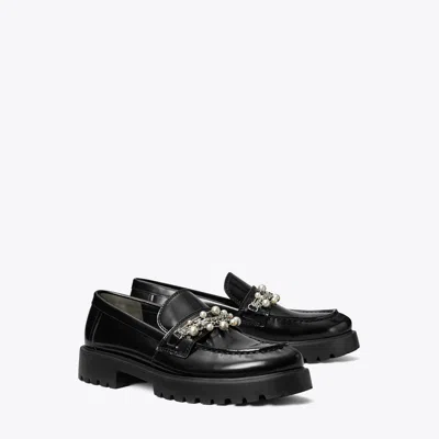 TORY BURCH EMBELLISHED CLASSIC LUG LOAFER