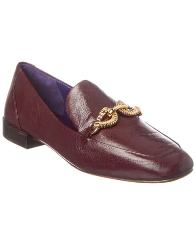 Tory Burch Jessa Leather Loafer In Purple