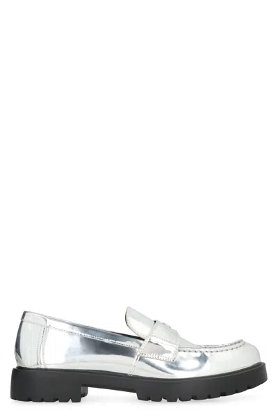TORY BURCH TORY BURCH METALLIC ECO LEATHER LOAFERS