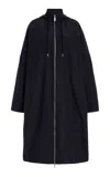 Totême Recycled Nylon Windbreaker Coat In Navy