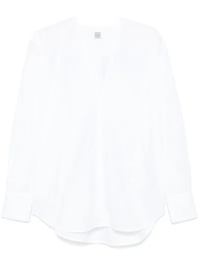 Totême Toteme White Organic Cotton Shirt Women