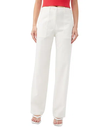 Trina Turk Antonia 2 Linen-blend Pant In White