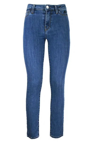 Twinset Jeans Skinny Con Cinque Tasche In Blu