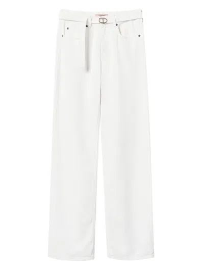 Twinset Wide-leg Jeans In White
