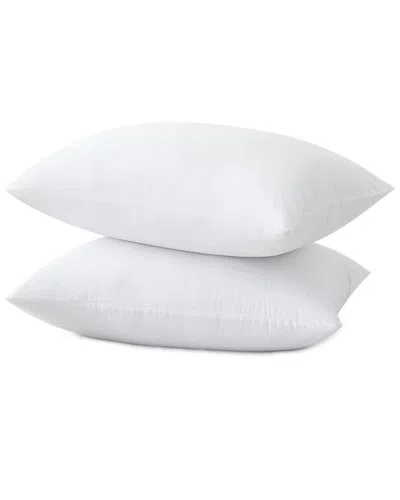 Unikome Set Of 2 Soft Fabric Down Alternative Bed Pillows In White