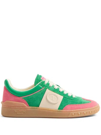 Valentino Garavani Upvillage Leather Sneakers In Pink