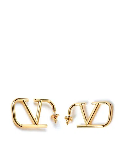 Valentino Garavani Vlogo Signature Earrings In Gold