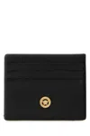 VERSACE VERSACE BLACK LEATHER MEDUSA BIGGIE CARD HOLDER