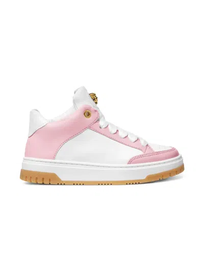 Versace Kids' Medusa Plaque Trainers In White