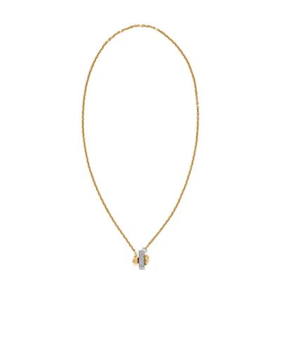Versace Nut And Bolt Necklace In Yellow