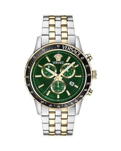 VERSACE SPORT CHRONOGRAPH BRACELET WATCH, 44MM