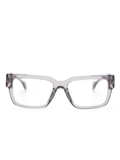 Versace Square-frame Glasses In Grey