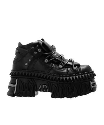 Vetements Black New Rock Edition Platform Sneakers