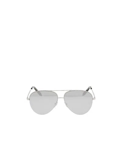 Victoria Beckham Logo Sunglasses In White