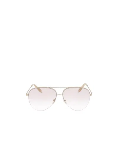 Victoria Beckham Logo Sunglasses In White