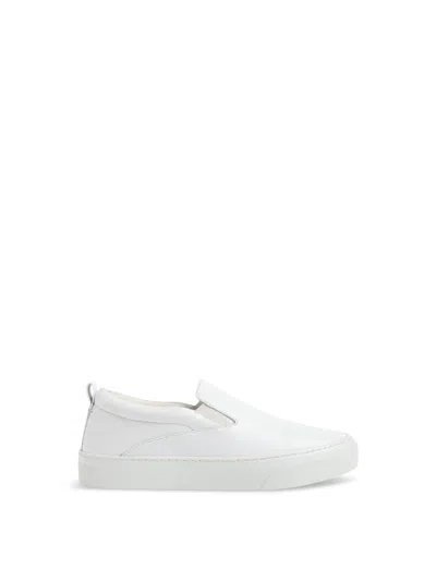 Whistles Womens White Kinsley Slip-on Low-top Leather Trainers Eur 39 / 6 Uk
