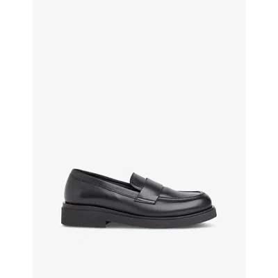 Whistles Omens  Ames Chunky Slip-on Leather Loafers In Black