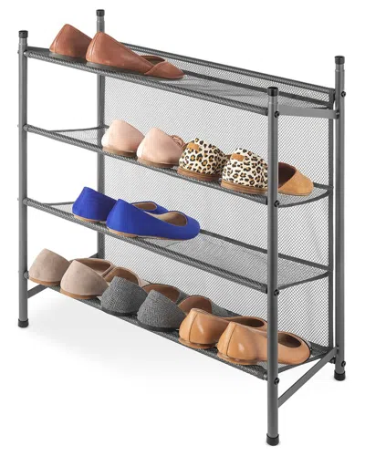 Whitmor 4-tier Shoe Rack In Gray