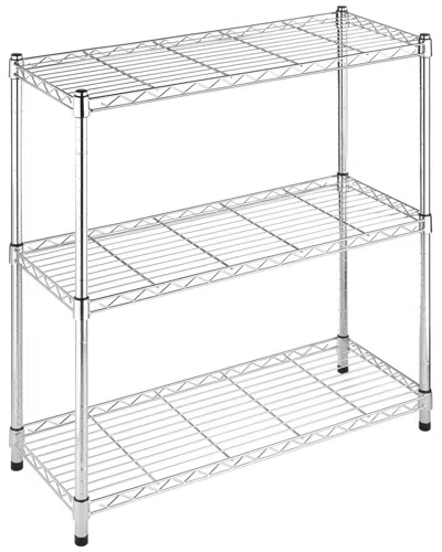 Whitmor Supreme 3-tier Shelving Center In Silver
