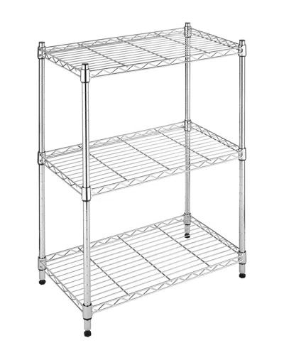 Whitmor Supreme Small 3-tier Shelving Center In Silver