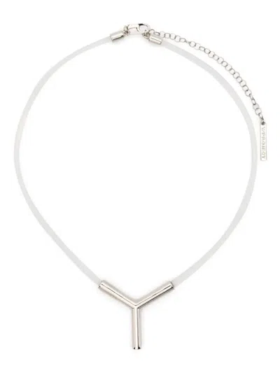 Y/PROJECT Y TRANSPARENT NECKLACE,640NE004 TRANSPARENT