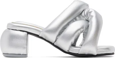 Yume Yume Silver Kitten Sausage Heeled Sandals