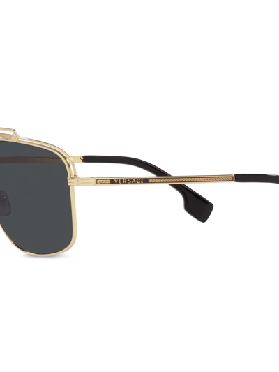 VERSACE PILOT-FRAME SUNGLASSES 