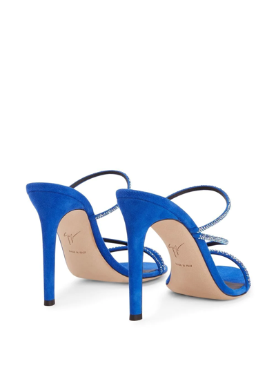 GIUSEPPE ZANOTTI JULIANNE SUEDE STRAPPY SANDALS 