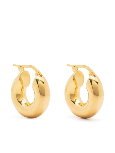 JIL SANDER SCULPTURAL HOOP EARRINGS 