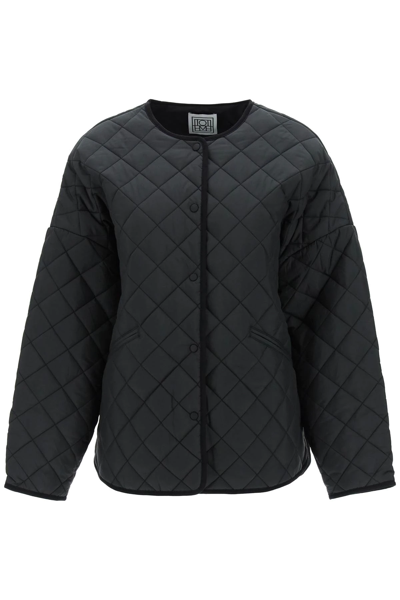 Shop Totême Quilted Jacket In Black