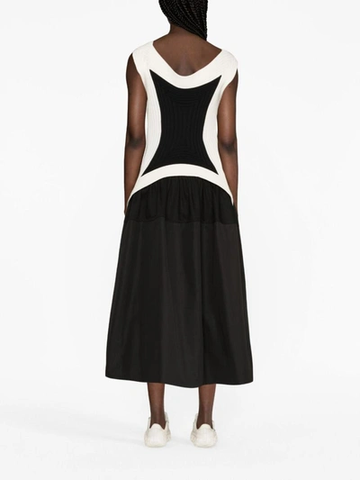 Jil Sander High-rise Cotton Midi Skirt In Black