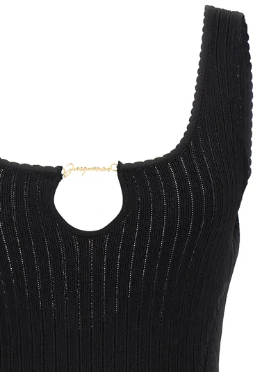 Jacquemus La Mini Robe Sierra In Black