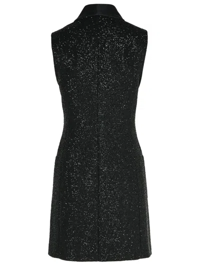 Shop Max Mara 'eiffel' Dress In Black Viscose Blend Women