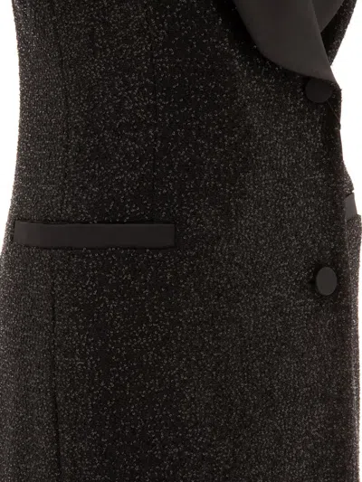Shop Max Mara "eiffel" Sleeveless Dress In Black
