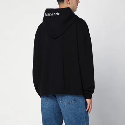 Shop Palm Angels Black Logo Sweatshirt Hoodie