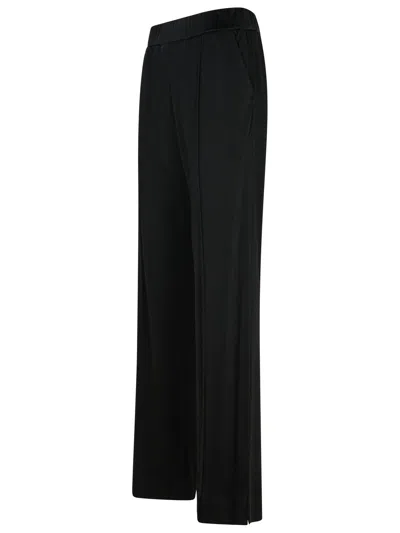 Shop Jil Sander Black Viscose Trousers Women